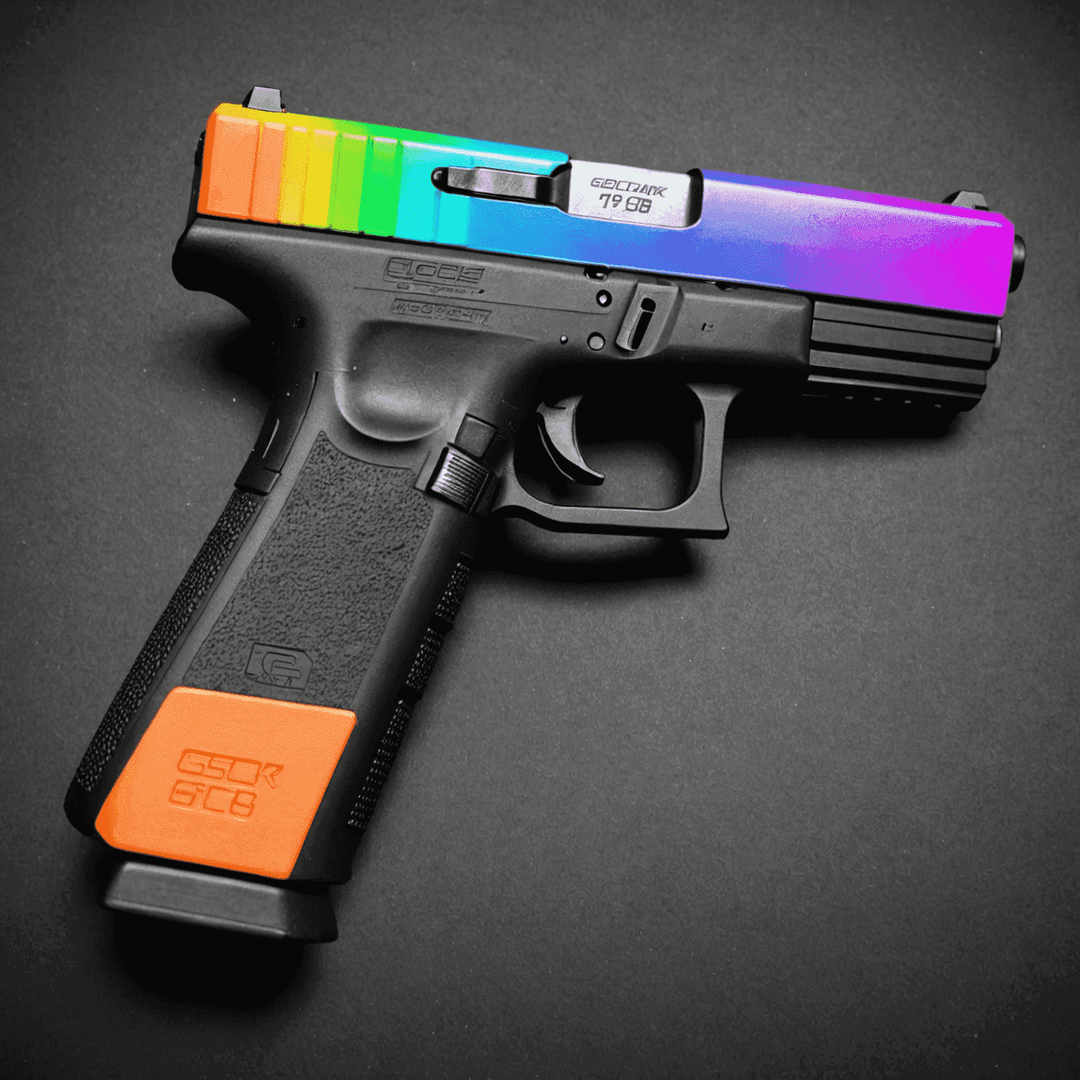 Glock-18 Fade skin per CS:GO, pistola con sfumature arcobaleno